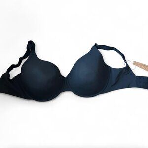 SKIMS Fits Everybody T Shirt Bra Black 36 Quadruple D